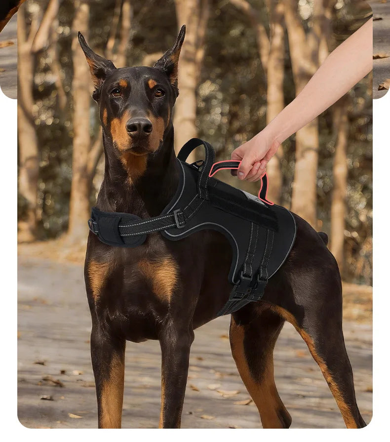 Harnais Tactique 3D Anti-Traction pour Chien Moyen/Grand - Réfléchissant