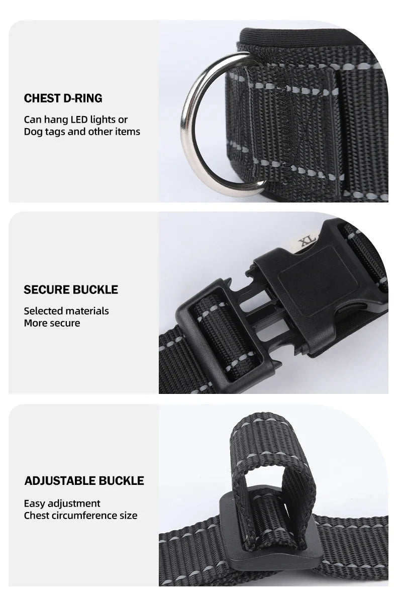 Harnais Gilet de Selle Léger et Réfléchissant pour Chien
