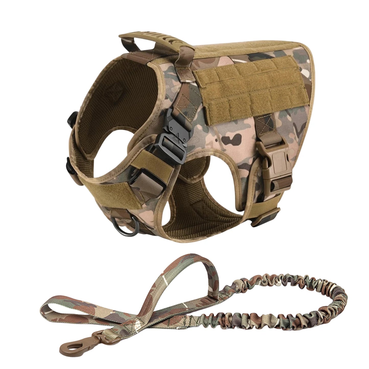 Harnais MOLLE avec Collier et Laisse pour Berger Allemand