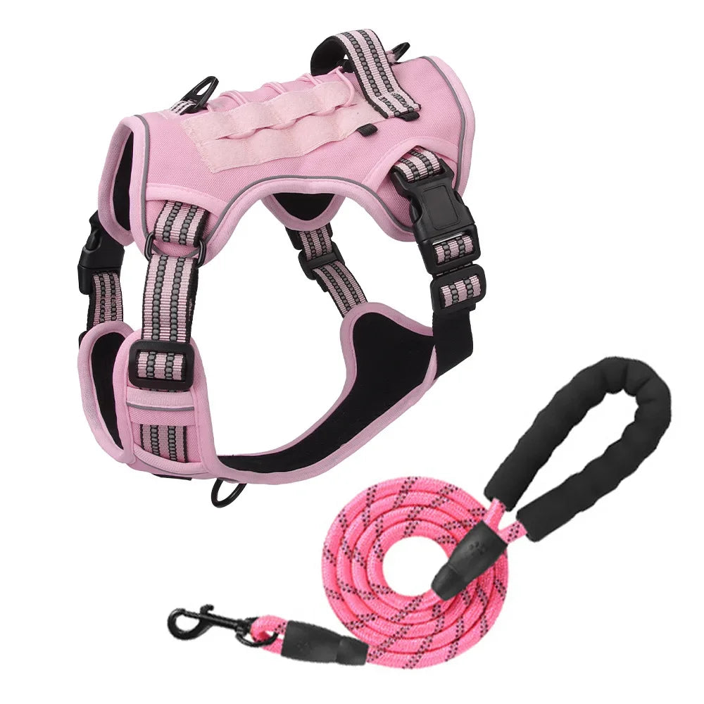 Harnais Tactique MOLLE Anti-Traction pour Grand Chien