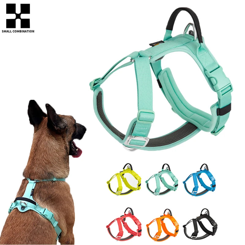 Harnais Anti-Traction en Nylon Réfléchissant pour Chien - Course