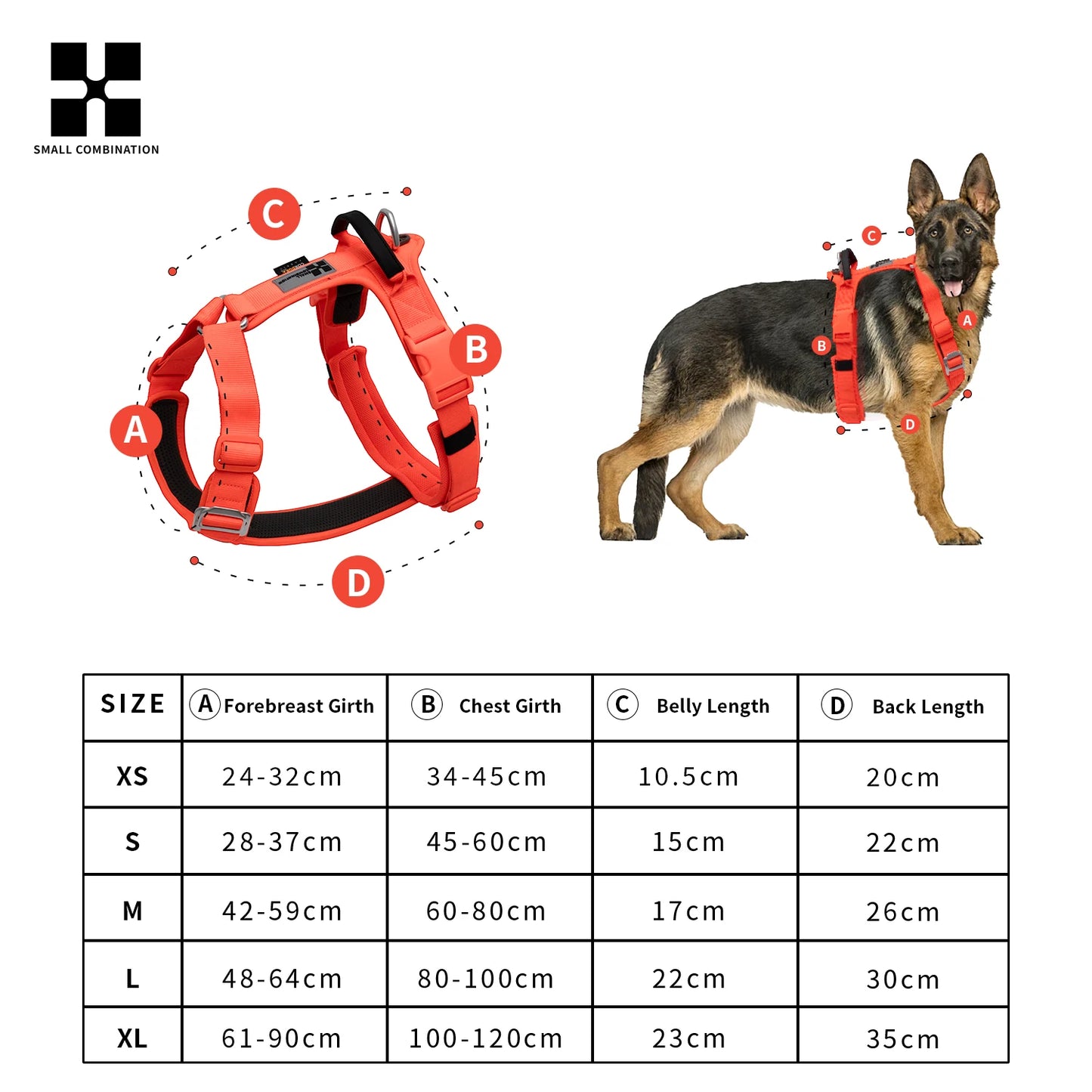 Harnais Anti-Traction en Nylon Réfléchissant pour Chien - Course