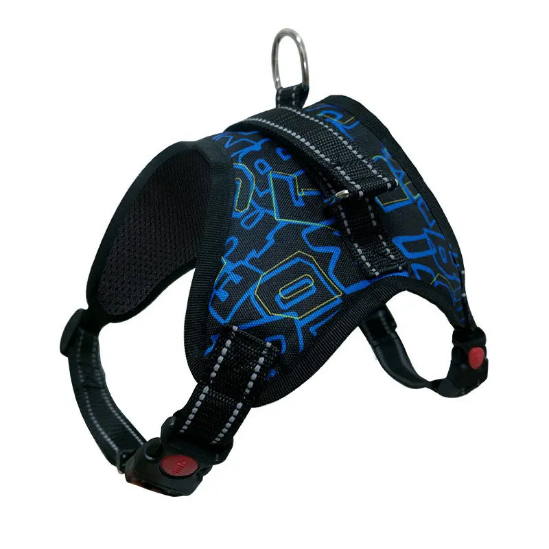 Harnais Nylon Robuste pour Chien - Réglable, Extra Large