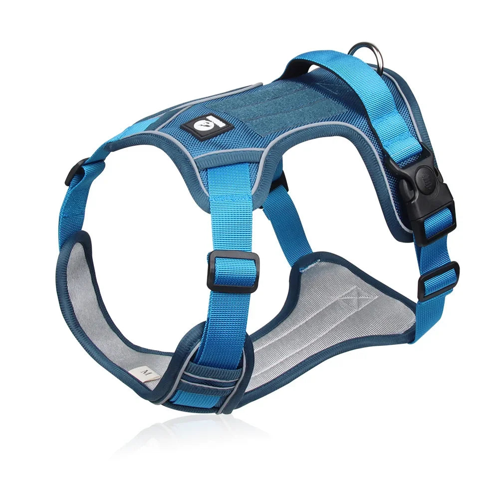 Harnais Tactique Oxford Imperméable pour Chien Moyen - Réfléchissant