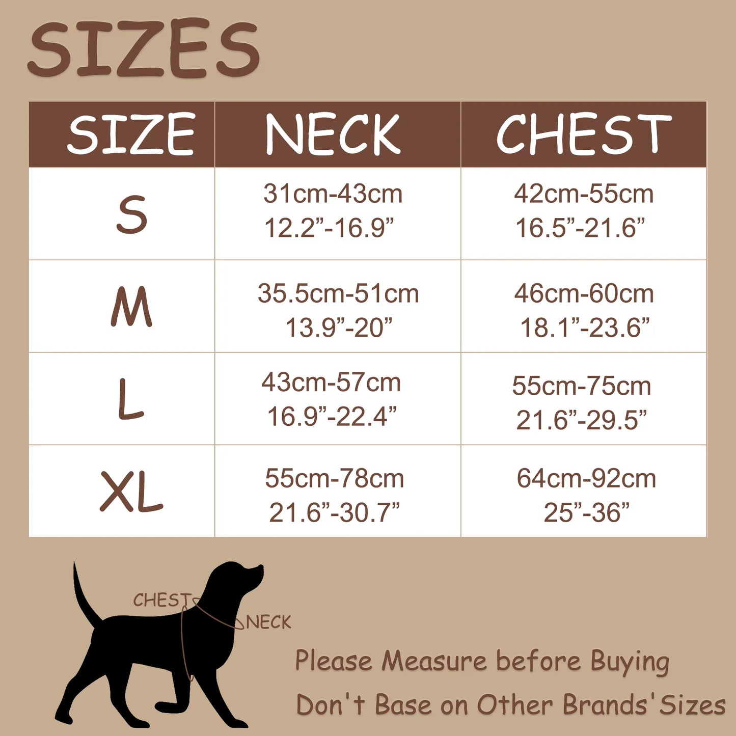 Harnais de Luxe Couleur Chocolat Anti-Traction pour Chien - Personnalisé