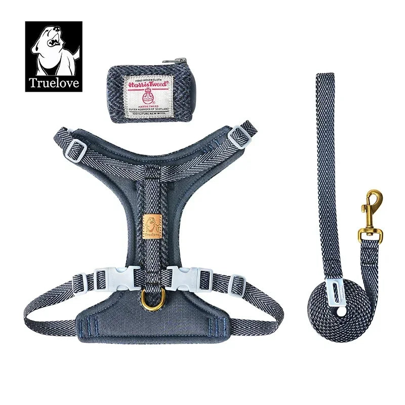 Harnais Tweed Sans Traction pour Chien - Style et Confort