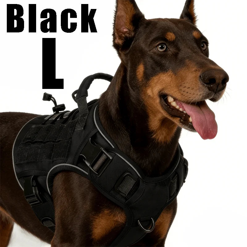 Harnais Tactique Robuste pour Chien - Recherche et Sauvetage