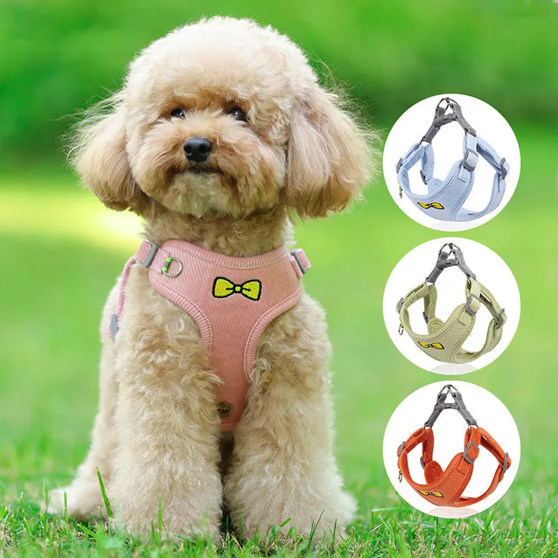 Harnais Anti-Traction Réfléchissant pour Chien Moyen/Grand - Nylon Respirant