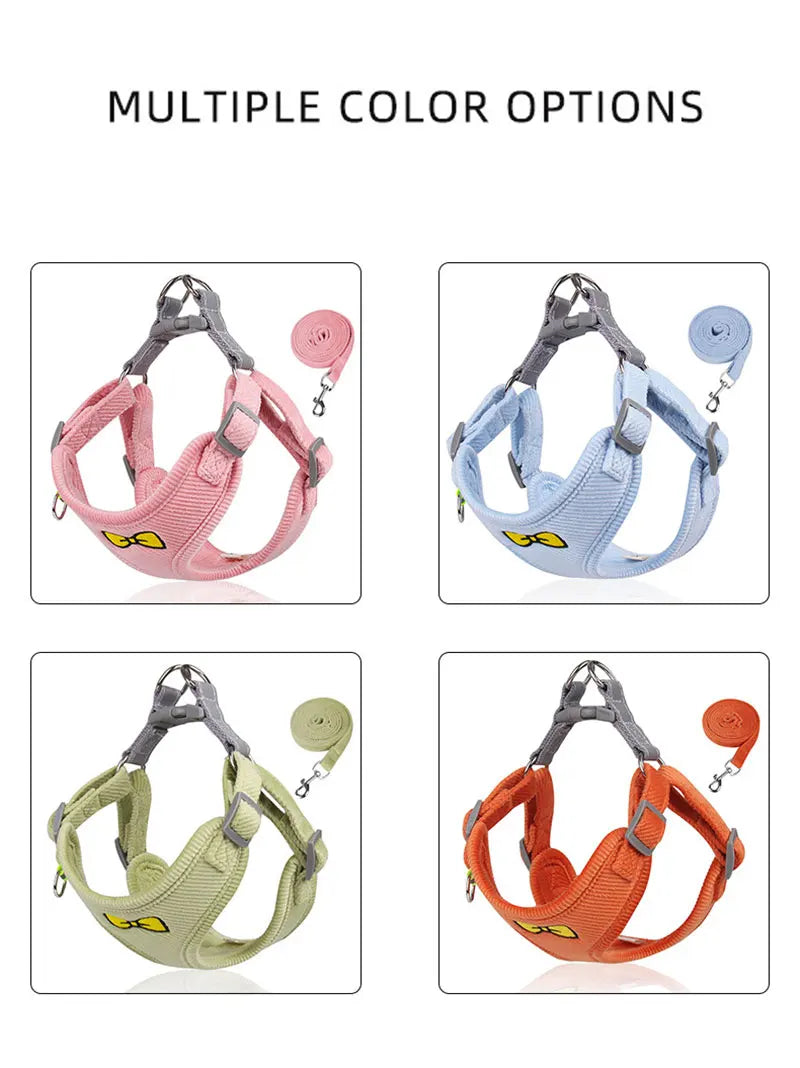 Harnais Anti-Traction Réfléchissant pour Chien Moyen/Grand - Nylon Respirant
