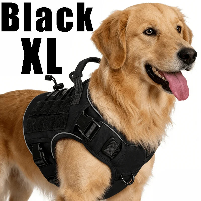Harnais Tactique Robuste pour Chien - Recherche et Sauvetage