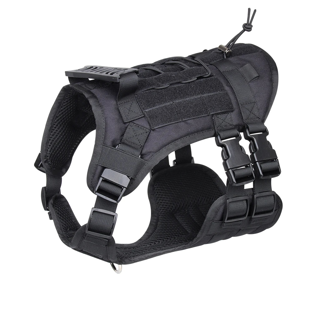 Harnais Gilet Tactique pour Grand Chien - Entraînement et Garde