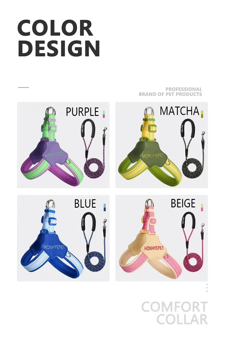 Harnais en Forme de Y Anti-Traction pour Chien - Toutes Tailles