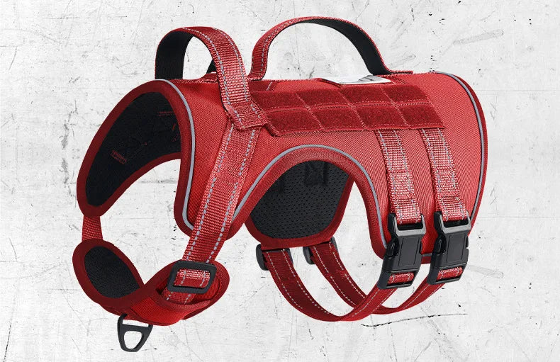 Harnais Tactique 3D Anti-Traction pour Chien Moyen/Grand - Réfléchissant