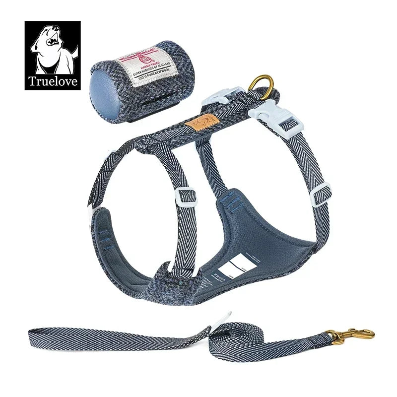 Harnais Tweed Sans Traction pour Chien - Style et Confort