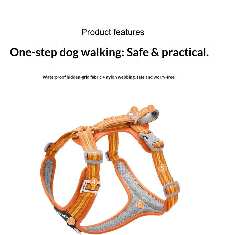 Harnais Anti-Traction Souple et Résistant pour Chien