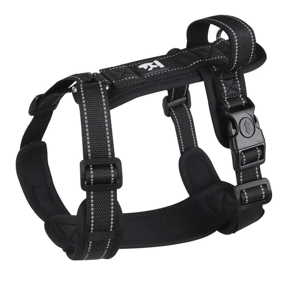 Harnais Gilet Rembourré Sans Traction pour Petit et Moyen Chien