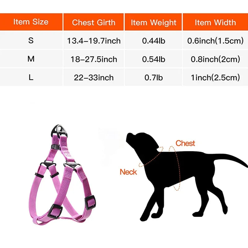 Harnais Réglable Étanche pour Chien - Sans Traction, Toutes Tailles