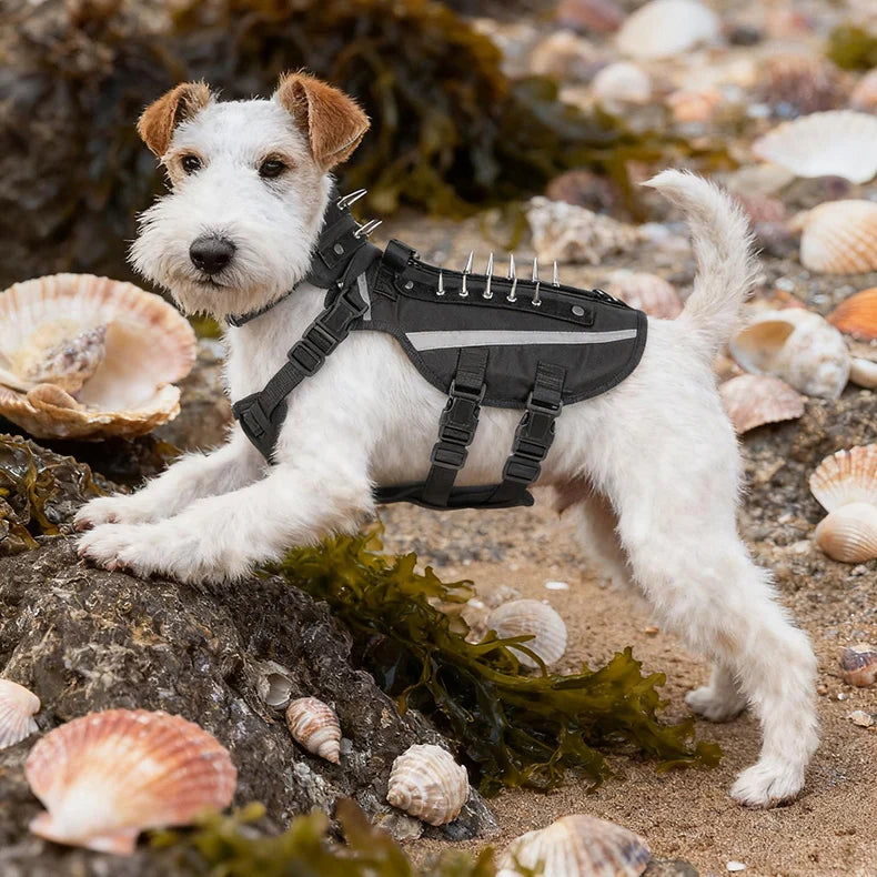 Harnais Tactique Robuste Réfléchissant pour Chien - Entraînement