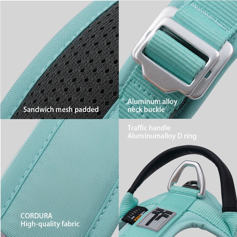 Harnais Anti-Traction en Nylon Réfléchissant pour Chien - Course