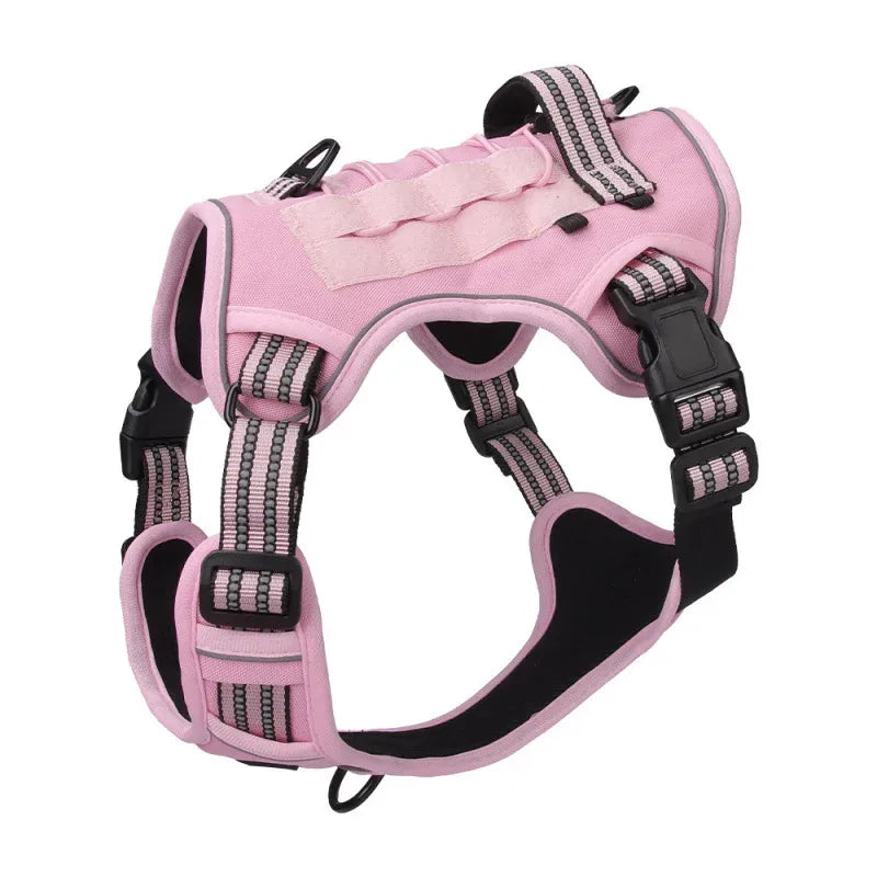 Harnais Tactique MOLLE Anti-Traction pour Grand Chien