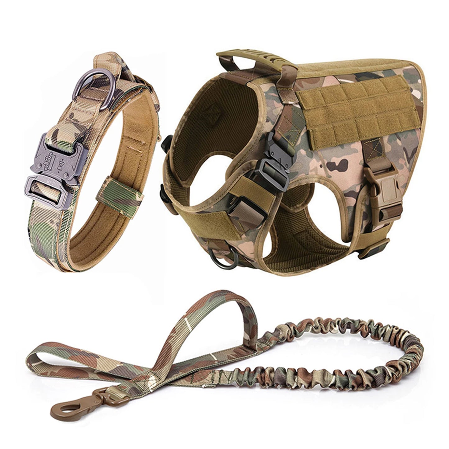 Harnais MOLLE avec Collier et Laisse pour Berger Allemand