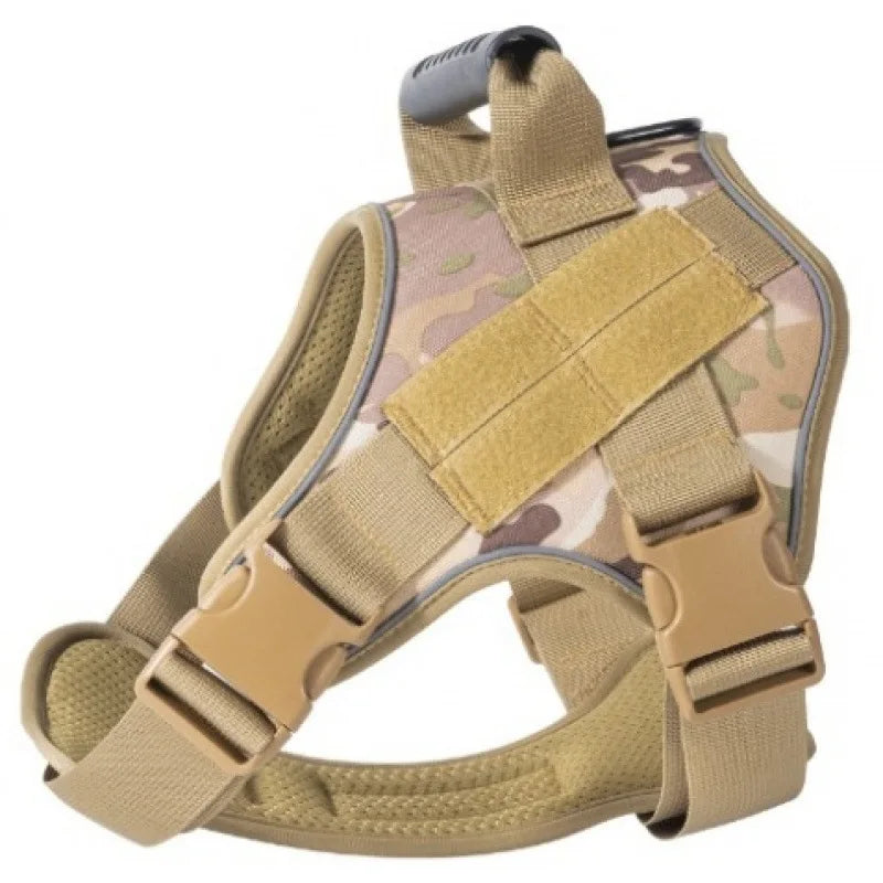 Harnais Tactique MOLLE en Nylon Robuste pour Grand Chien