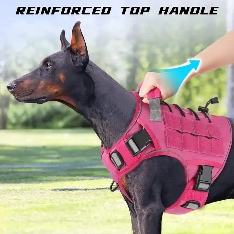 Harnais Tactique Militaire Sans Traction pour Labrador et Grand Chien