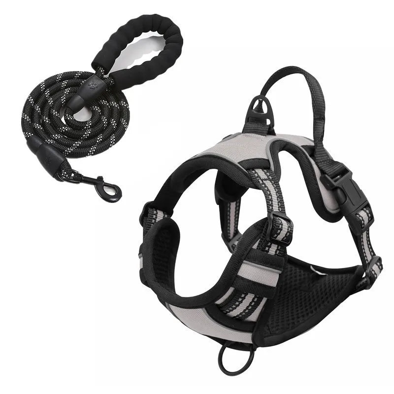 Harnais de Poitrine Antidérapant pour Chien Moyen/Grand - Style Gilet