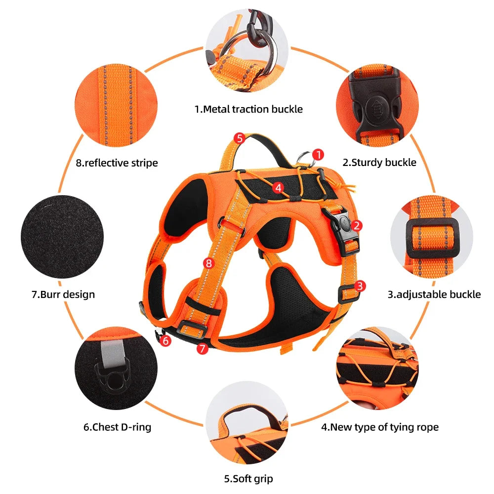Harnais Multifonction en Nylon pour Chien - Toutes Tailles