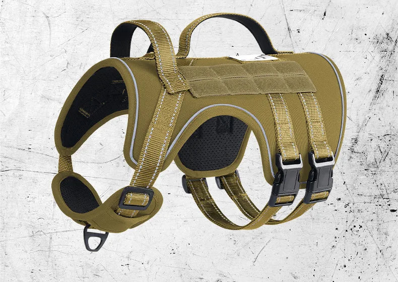 Harnais Tactique 3D Anti-Traction pour Chien Moyen/Grand - Réfléchissant