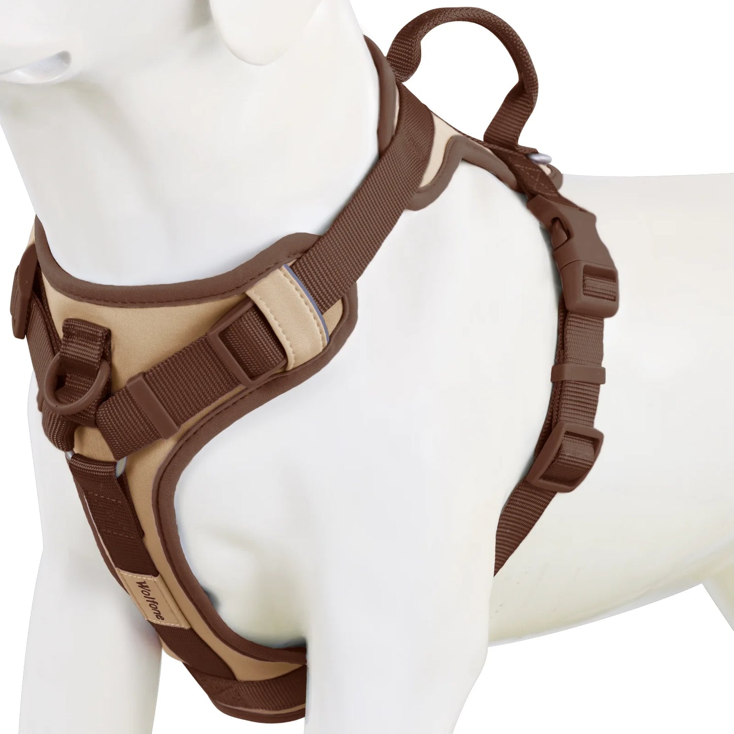 Harnais de Luxe Moyen Anti-Traction pour Chien - Personnalisé