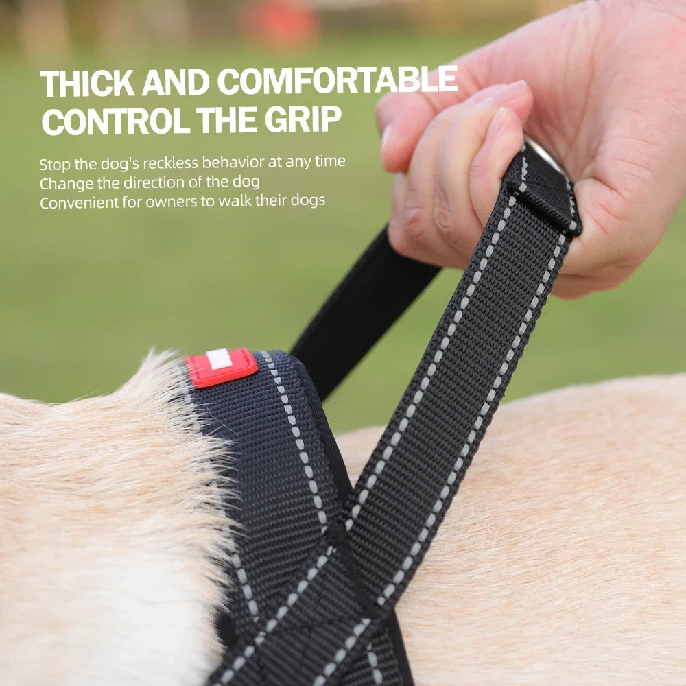 Harnais Gilet de Selle Léger et Réfléchissant pour Chien