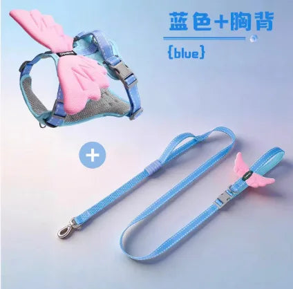 Harnais Anti-Traction Ailes 3D pour Chien et Chat - Anti-Évasion
