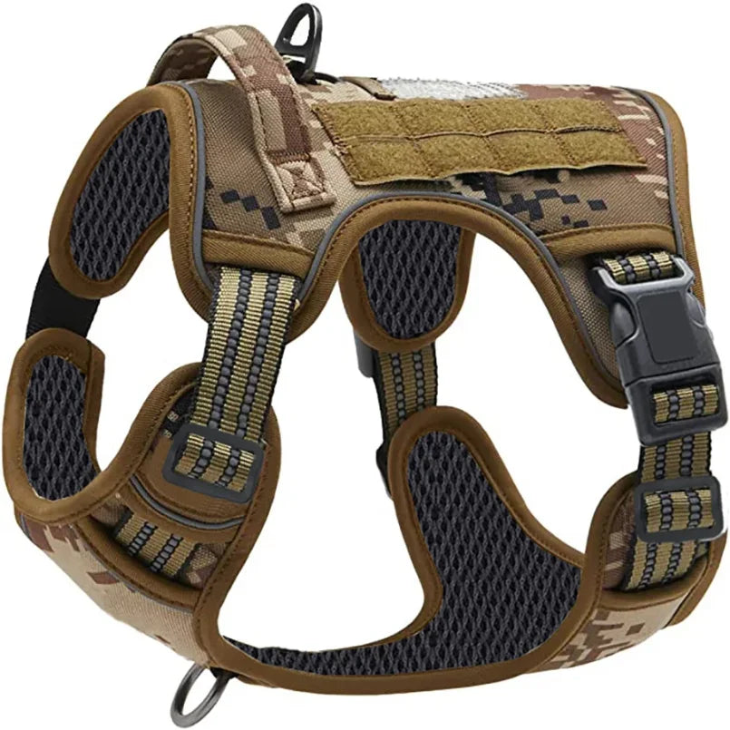 Harnais Anti-Traction Nylon Réglable pour Chien - Toutes Tailles