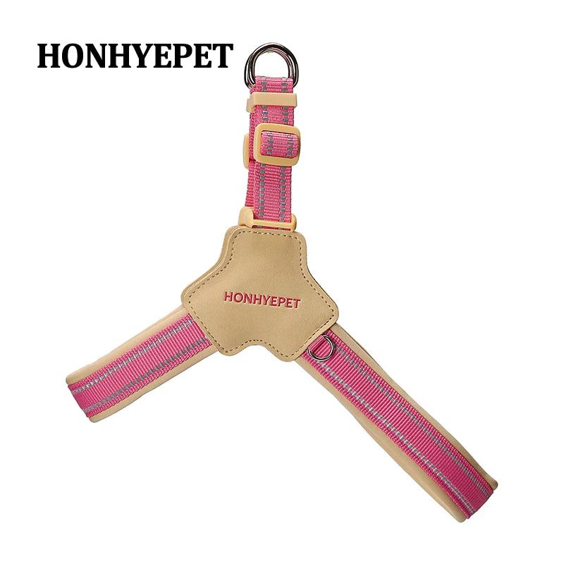 Harnais Effet Cuir Rembourré pour Chien Moyen/Grand - Dégagement Rapide