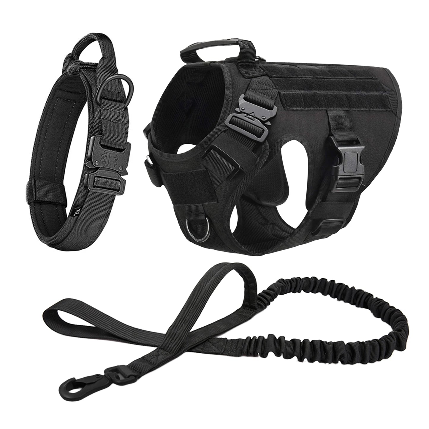 Harnais MOLLE avec Collier et Laisse pour Berger Allemand