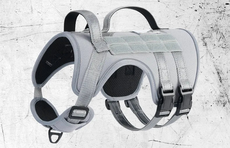 Harnais Tactique 3D Anti-Traction pour Chien Moyen/Grand - Réfléchissant