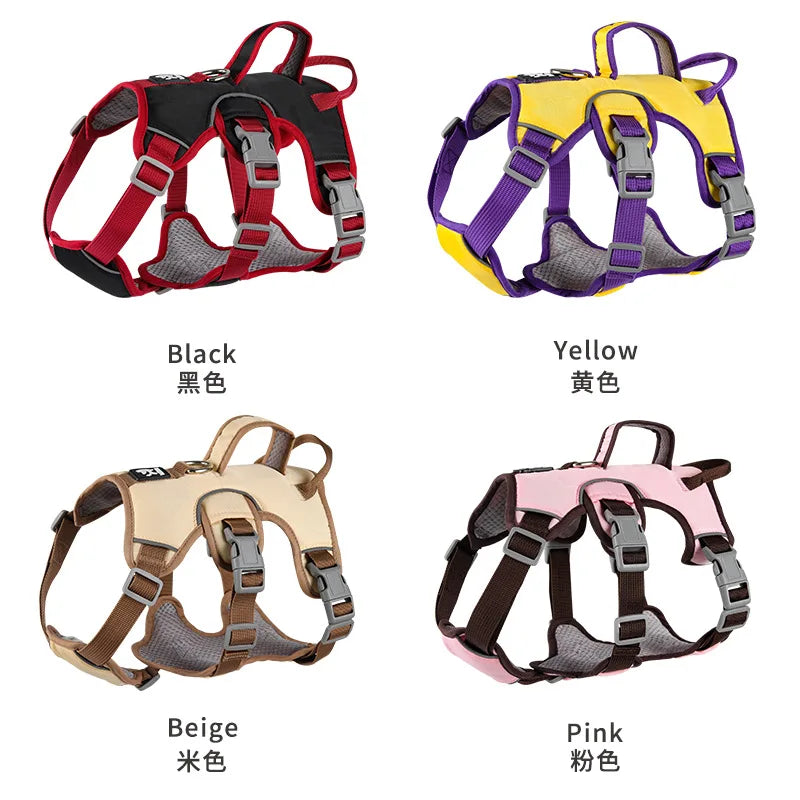 Harnais Anti-Évasion 3 Sections pour Grand Chien - Style Gilet