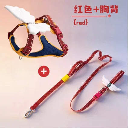 Harnais Anti-Traction Ailes 3D pour Chien et Chat - Anti-Évasion