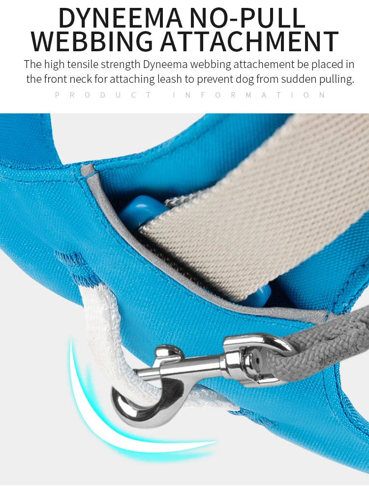 Harnais Sangle Nylon Réfléchissante pour Petit et Moyen Chien