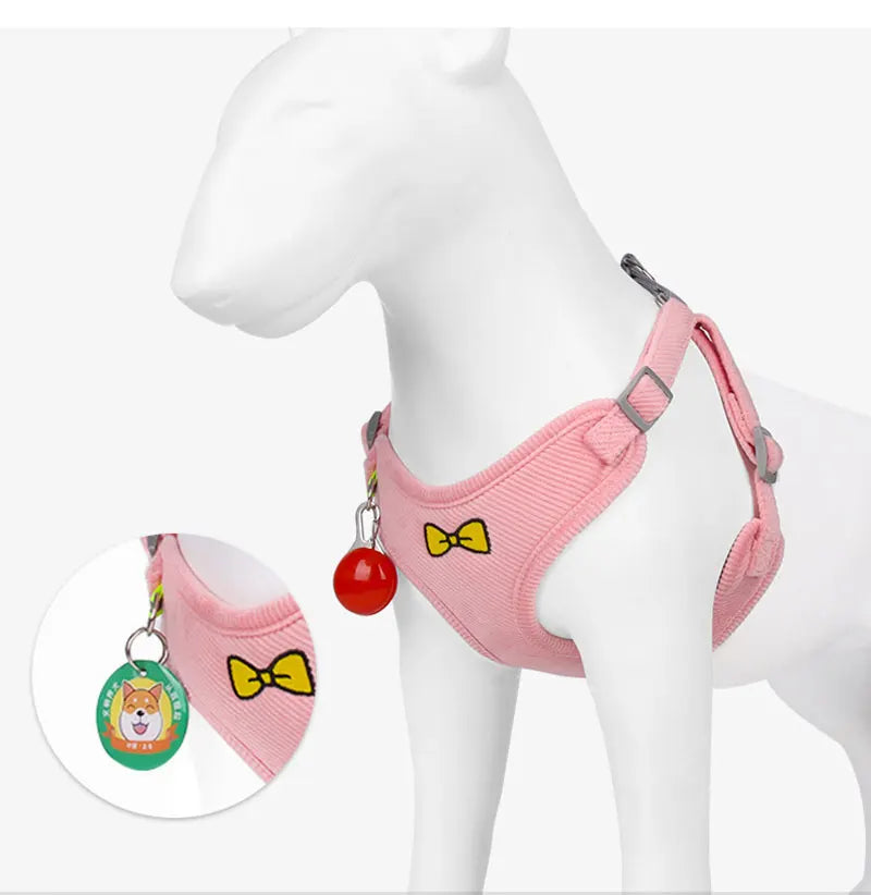 Harnais Anti-Traction Réfléchissant pour Chien Moyen/Grand - Nylon Respirant