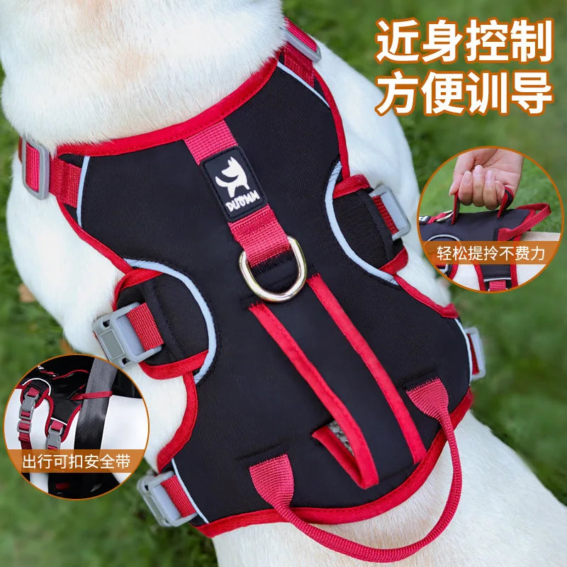 Harnais Anti-Évasion 3 Sections pour Grand Chien - Style Gilet
