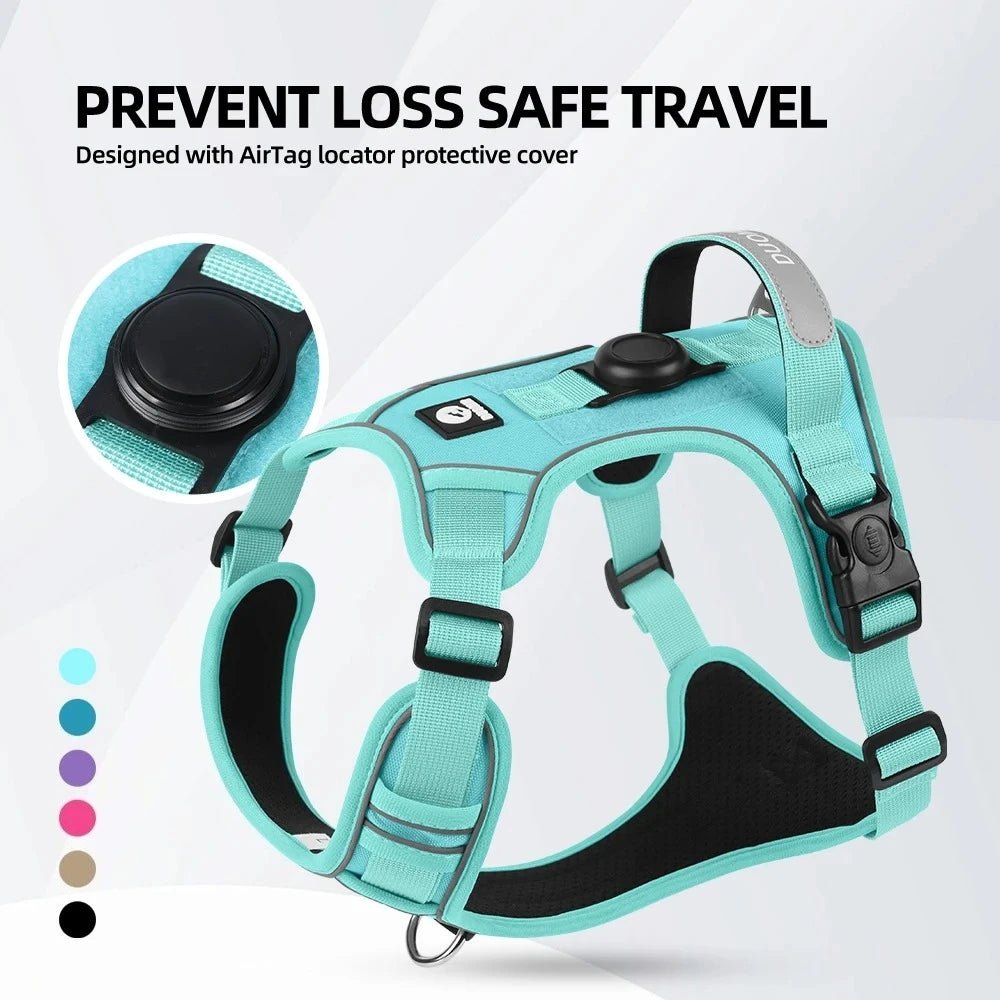 Harnais Anti-Traction Anti-Évasion pour Grand et Moyen Chien