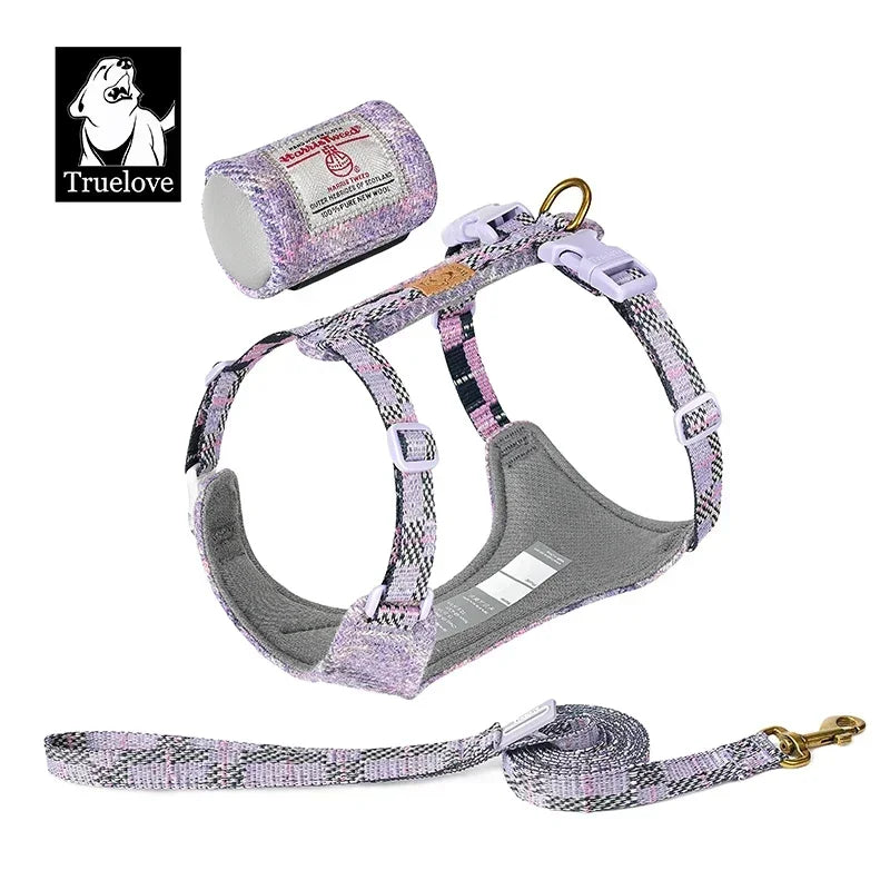 Harnais Tweed Sans Traction pour Chien - Style et Confort