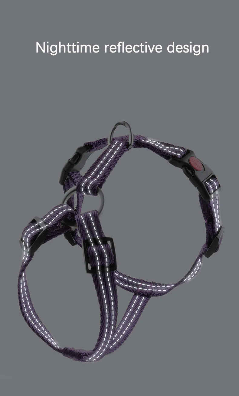 Harnais Anti-Évasion Type H pour Chien - Lavable, Réglable