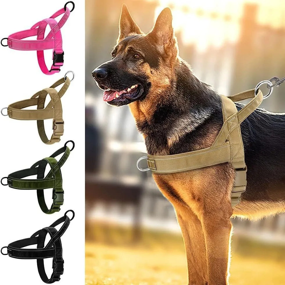 Harnais Tactique Durable pour Grand Chien - Style Gilet