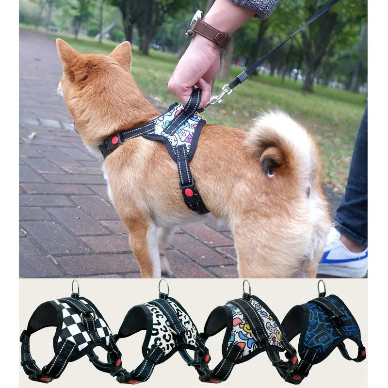Harnais Nylon Robuste pour Chien - Réglable, Extra Large