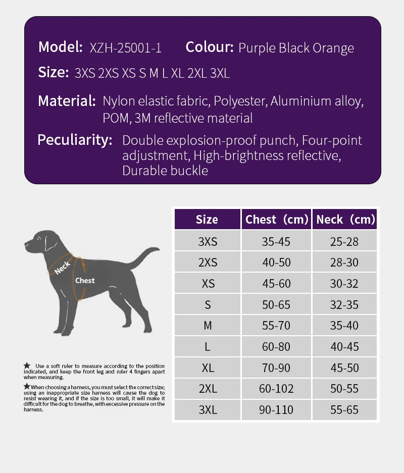 Harnais PEQUE Sans Traction - Petit, Moyen et Grand Chien
