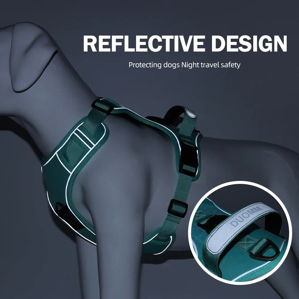 Harnais Anti-Traction Anti-Évasion pour Grand et Moyen Chien