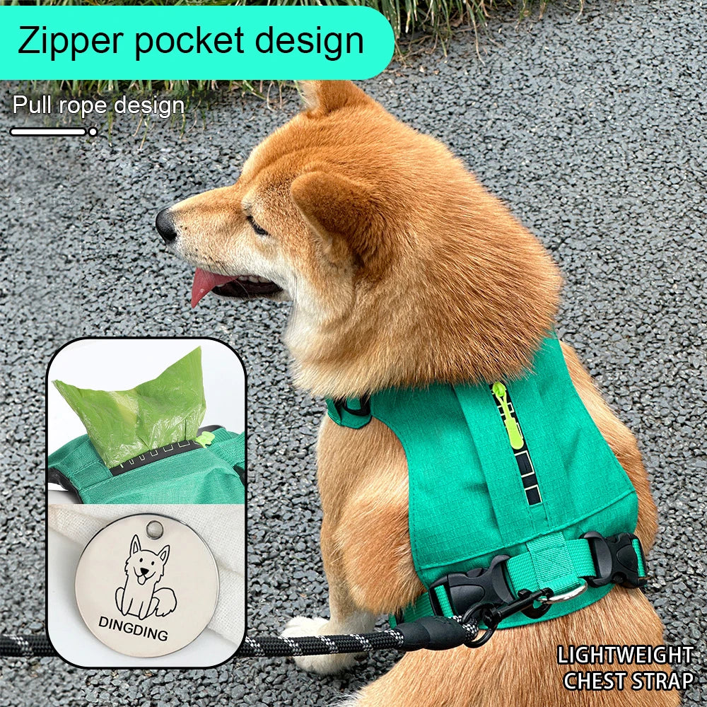 Harnais Anti-Traction pour Chien - Gilet Respirant Réglable